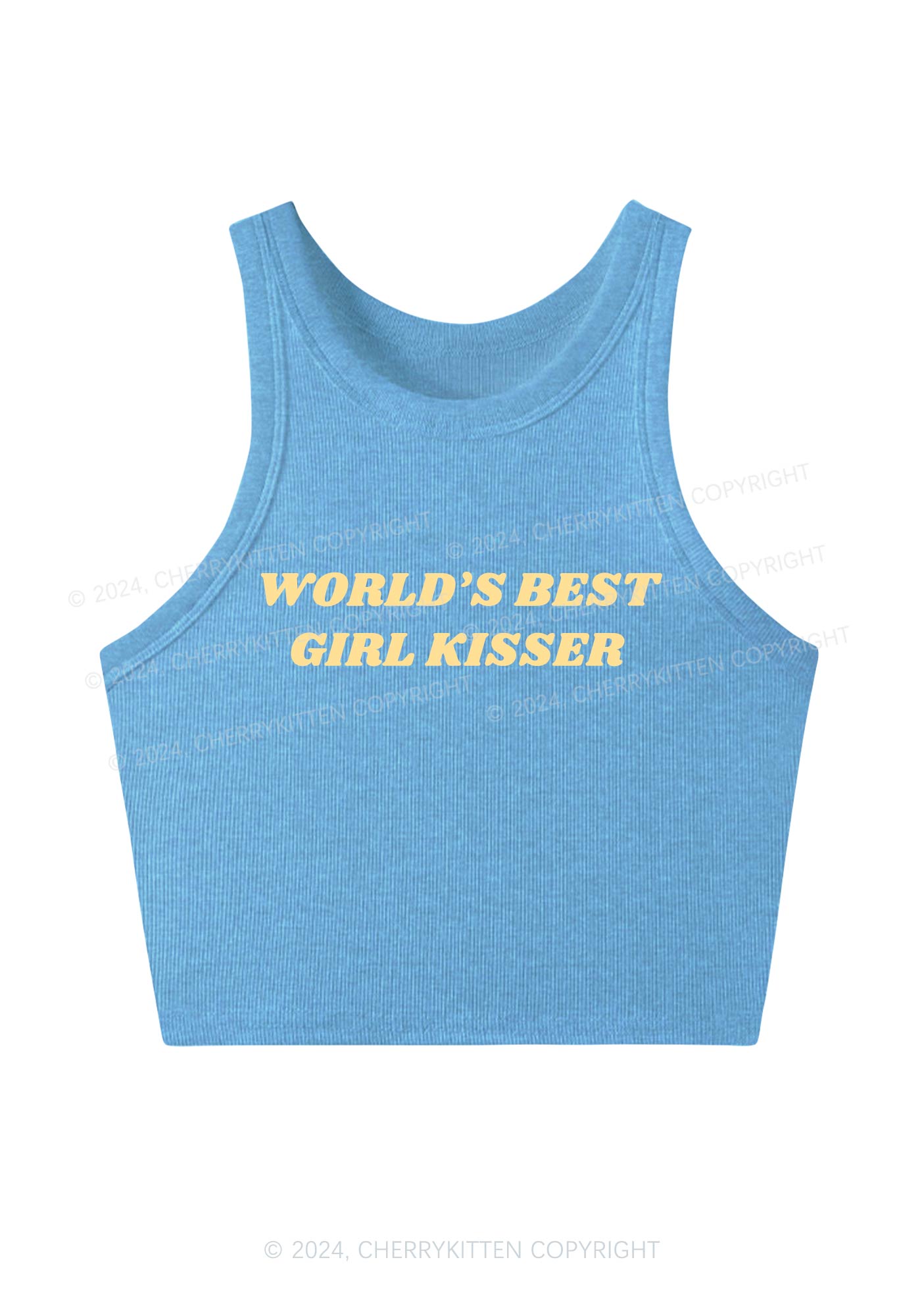 Best Girl Kisser Y2K Crop Tank Top Cherrykitten