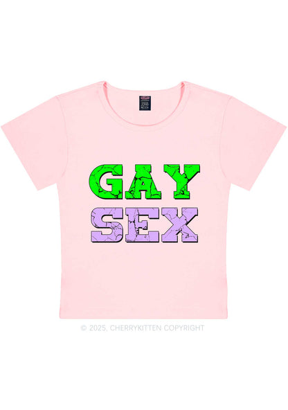 Gay Six Y2K Baby Tee Cherrykitten