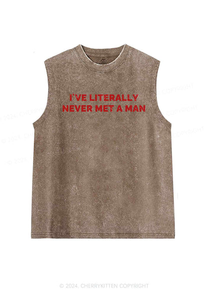 Never Met A Man Y2K Washed Tank Cherrykitten