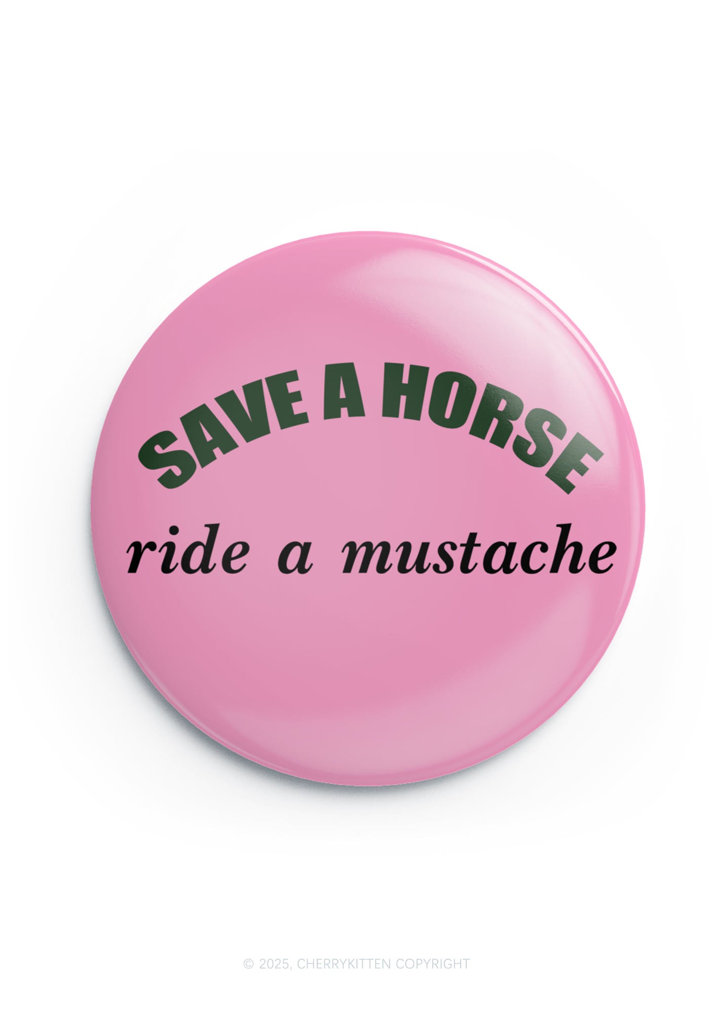 Ride A Mustache 1Pc Y2K Pin Cherrykitten