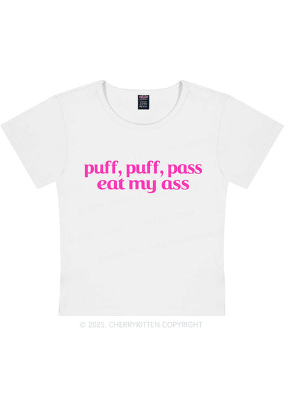 Puff Eat My Axx Y2K Baby Tee Cherrykitten