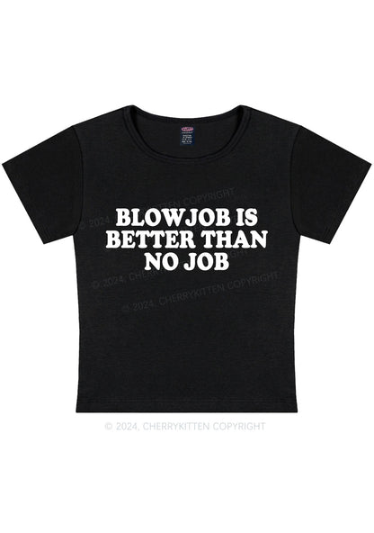 Blxwjob Is Better Y2K Baby Tee Cherrykitten