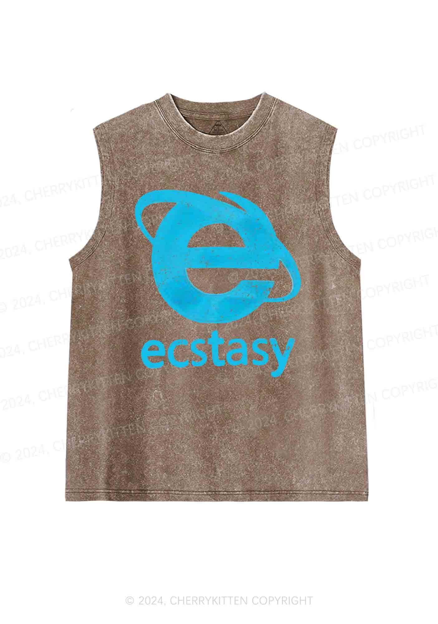 Ecstasy Y2K Washed Tank Cherrykitten