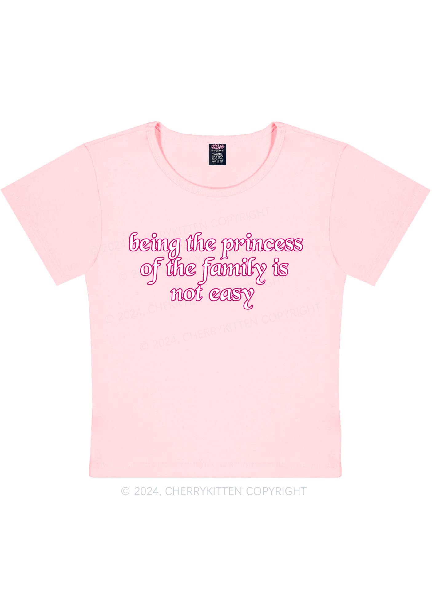 Princess Of The Family Y2K Baby Tee Cherrykitten