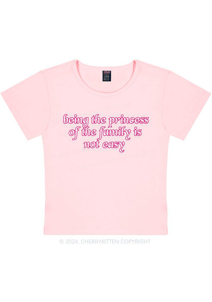 Princess Of The Family Y2K Baby Tee Cherrykitten