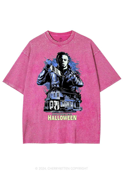 Halloween Movie Y2K Washed Tee Cherrykitten