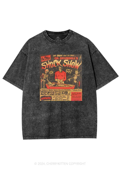 Halloween Shock Show Y2K Washed Tee Cherrykitten