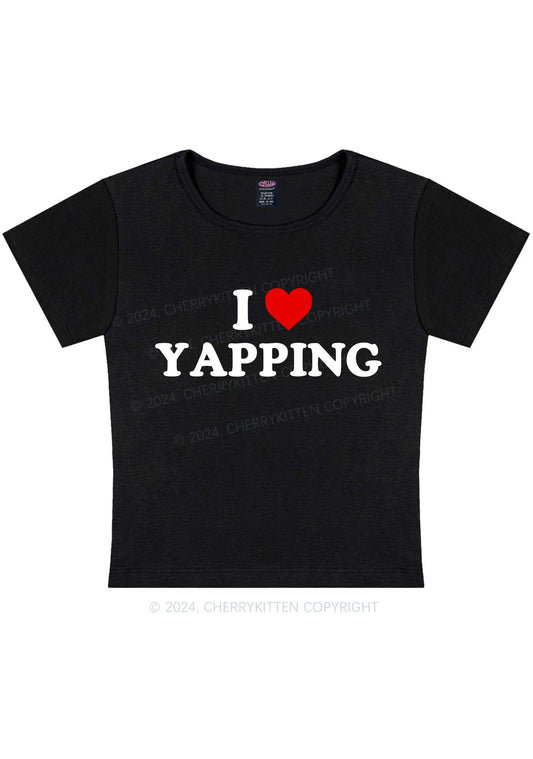 I Love Yapping Y2K Baby Tee Cherrykitten