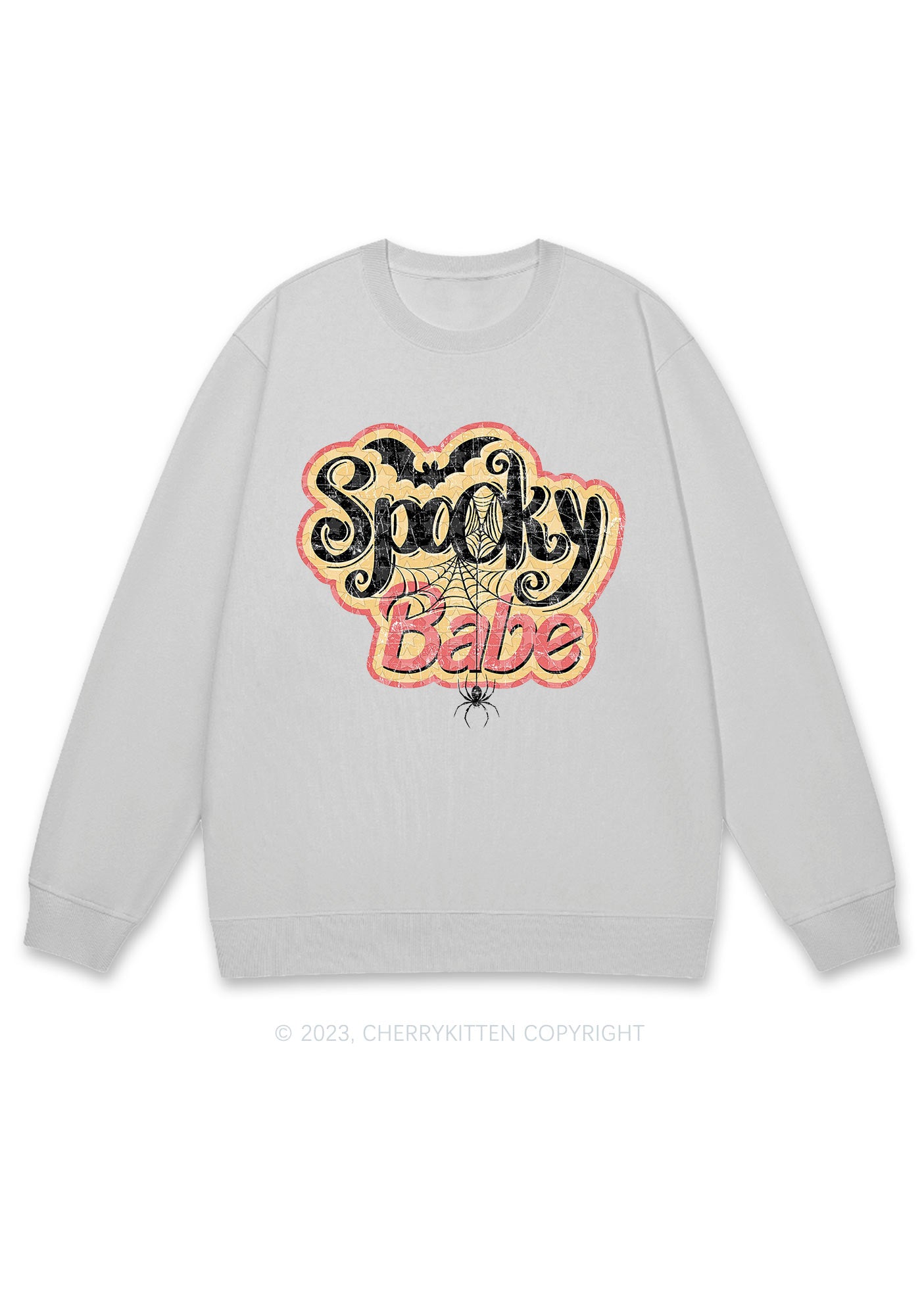 Spooky Babe Halloween Y2K Sweatshirt Cherrykitten