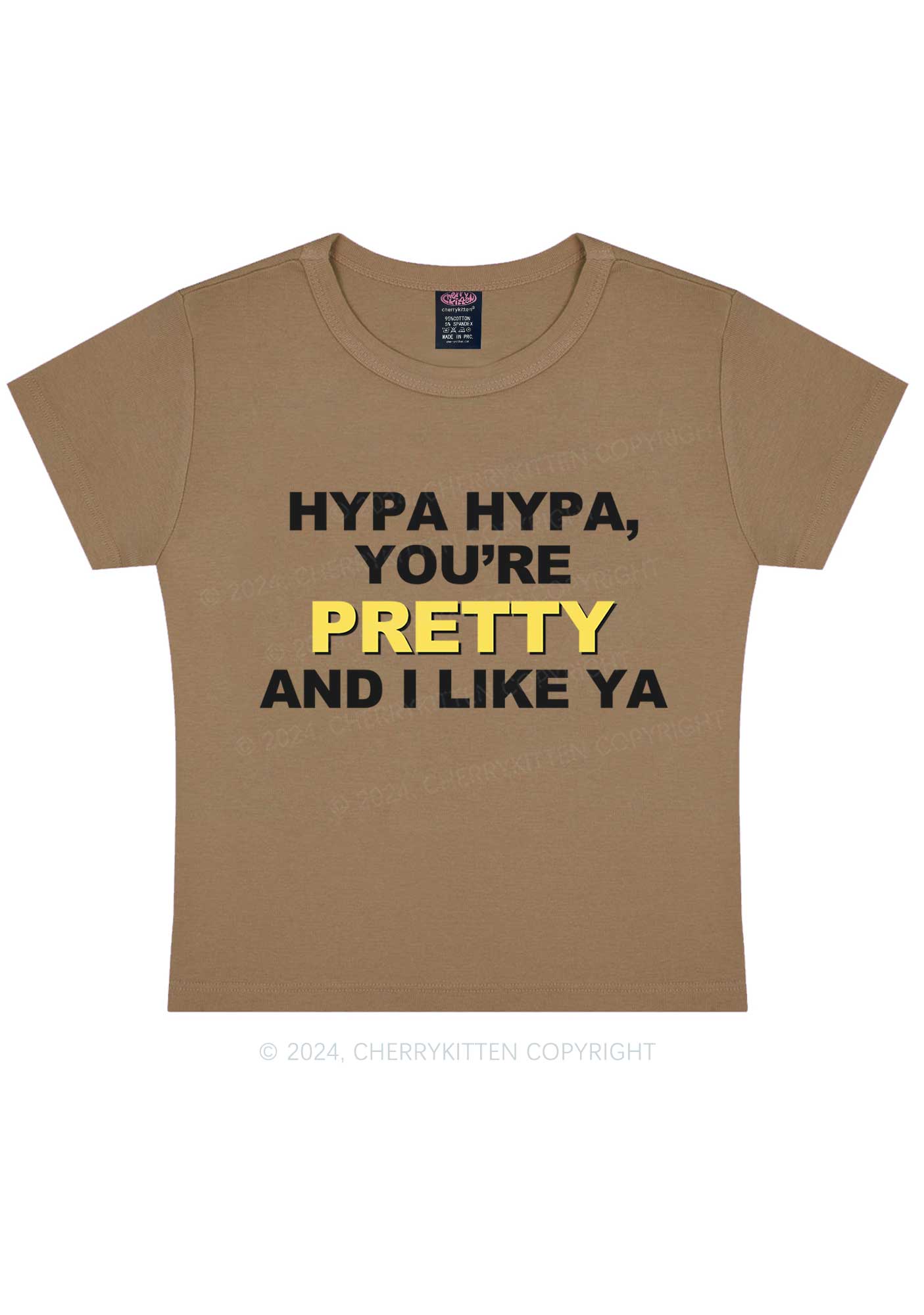 Hypa You Are Pretty Y2K Baby Tee Cherrykitten