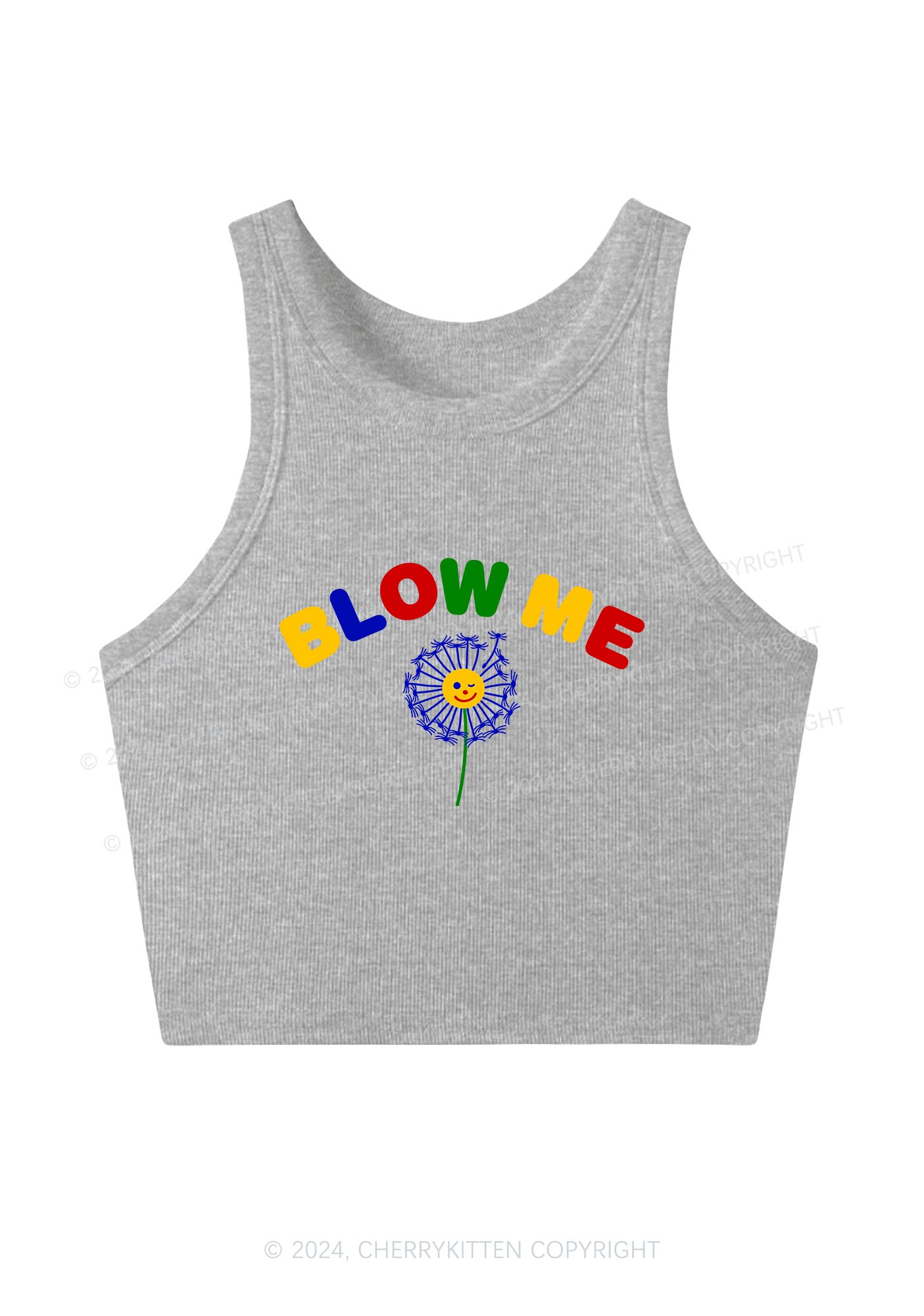 Blow Me Y2K Crop Tank Top Cherrykitten