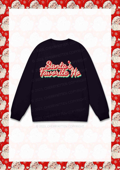 Santa's Favorite Ho Christmas Y2K Sweatshirt Cherrykitten