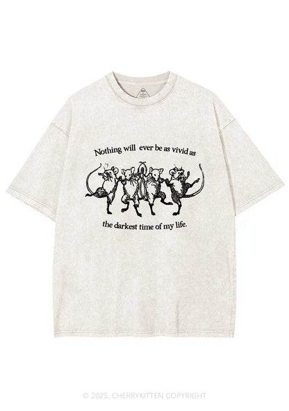 Rats Darkest Time Y2K Washed Tee Cherrykitten