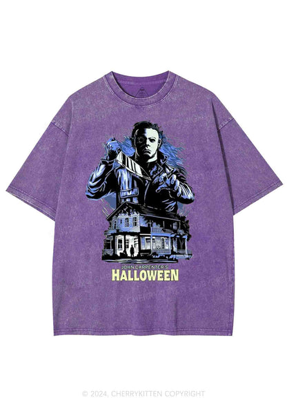 Halloween Movie Y2K Washed Tee Cherrykitten