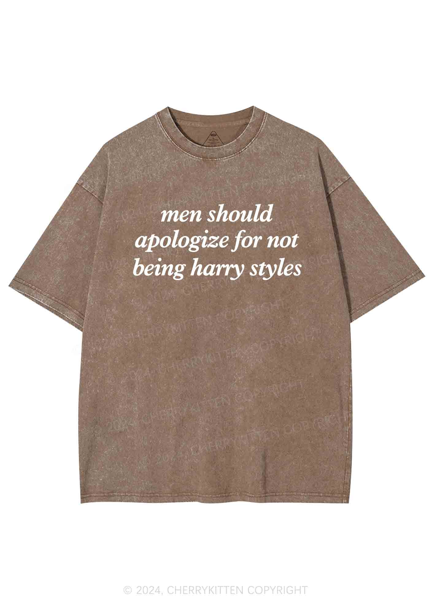 Men Should Apologize Y2K Washed Tee Cherrykitten