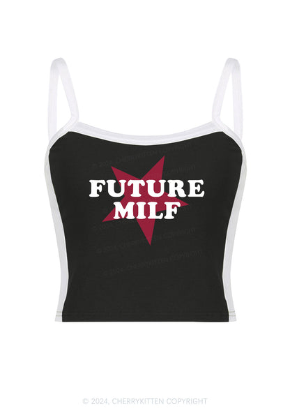 Future Mxxf Y2K Color Block Crop Cami Top Cherrykitten