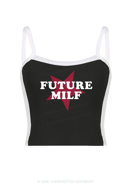 Future Mxxf Y2K Color Block Crop Cami Top Cherrykitten