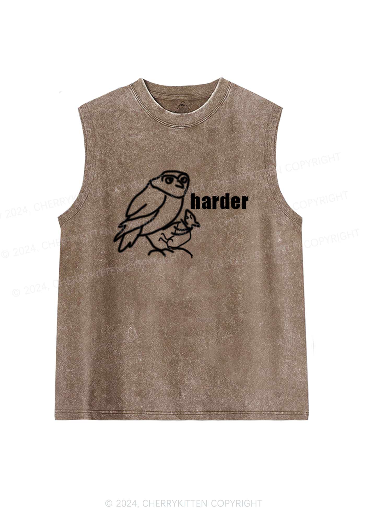 Rats Harder Y2K Washed Tank Cherrykitten