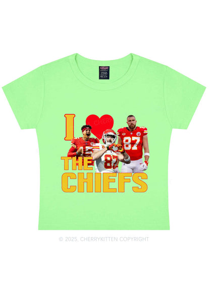 Custom I Love Chiefs Y2K Super Bowl Baby Tee Cherrykitten