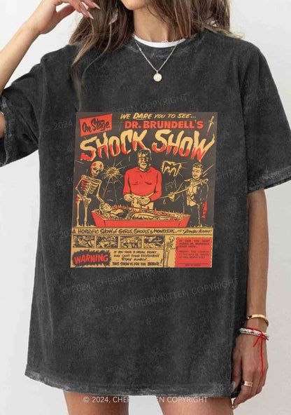 Halloween Shock Show Y2K Washed Tee Cherrykitten