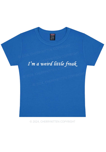 Weird Little Freak Y2K Baby Tee Cherrykitten