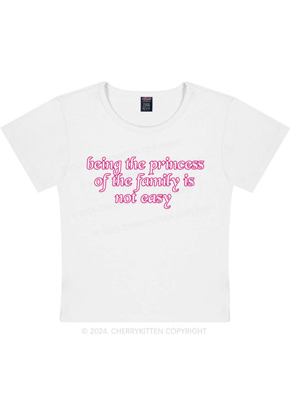 Princess Of The Family Y2K Baby Tee Cherrykitten