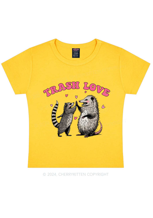 Trash Love Y2K Valentine's Day Baby Tee Cherrykitten