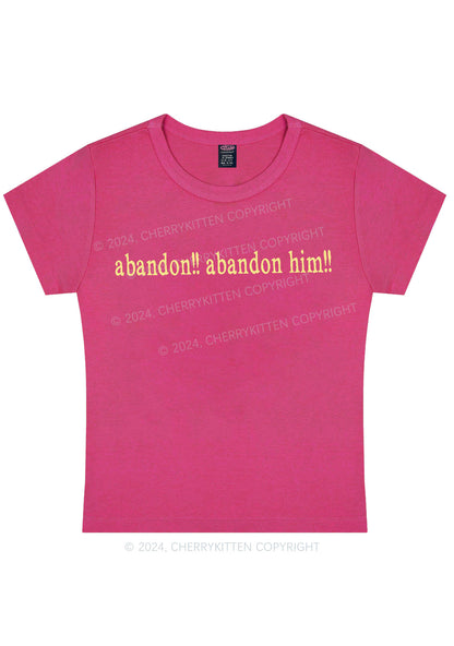 Abandon Him Y2K Baby Tee Cherrykitten