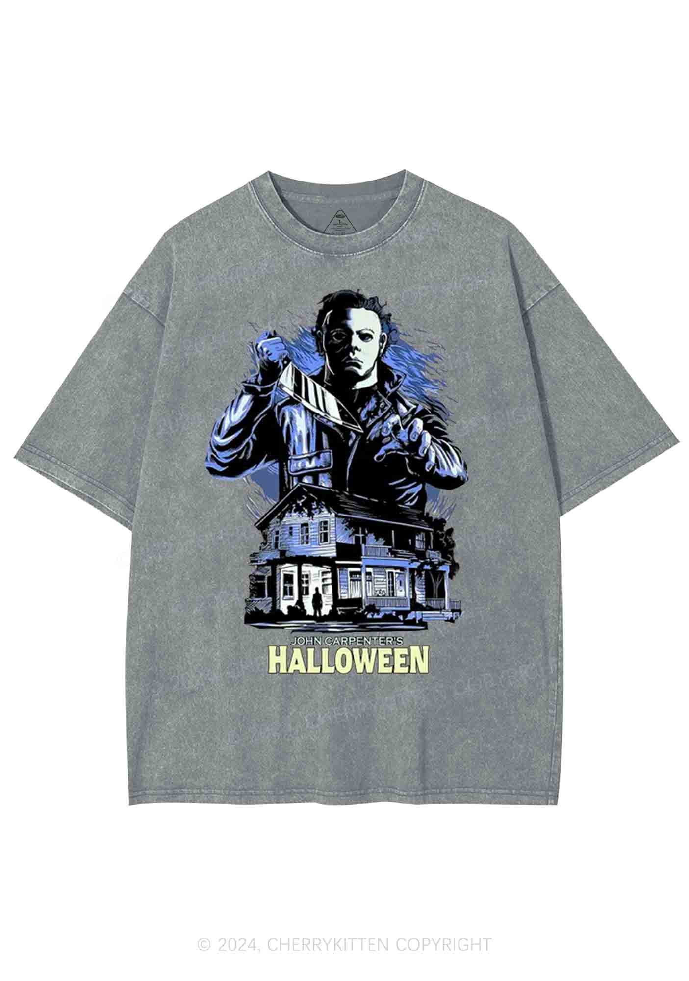 Halloween Movie Y2K Washed Tee Cherrykitten