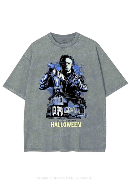 Halloween Movie Y2K Washed Tee Cherrykitten