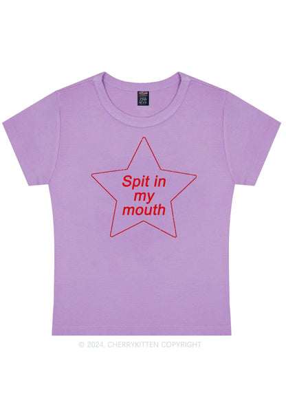 Spit In My Mouth Y2K Baby Tee Cherrykitten