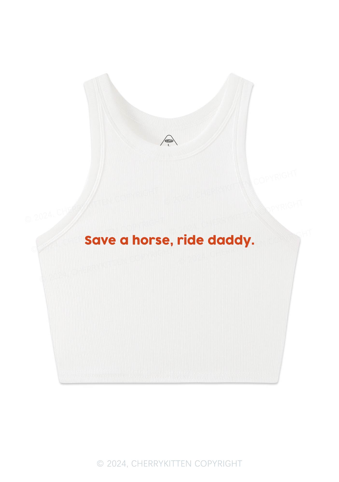 Ride Daddy Y2K Crop Tank Top Cherrykitten