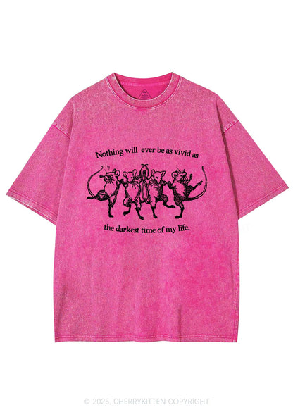 Rats Darkest Time Y2K Washed Tee Cherrykitten