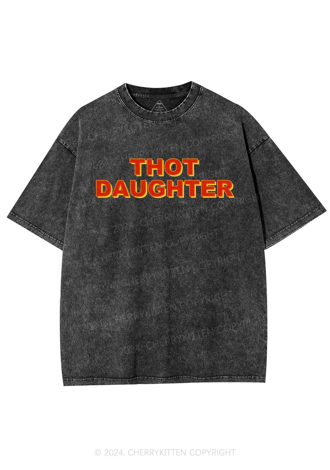 Thot Daughter Y2K Washed Tee Cherrykitten