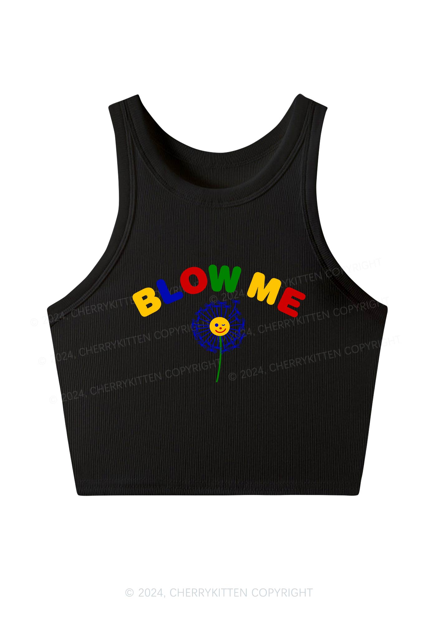 Blow Me Y2K Crop Tank Top Cherrykitten