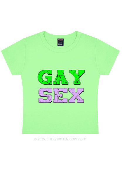 Gay Six Y2K Baby Tee Cherrykitten