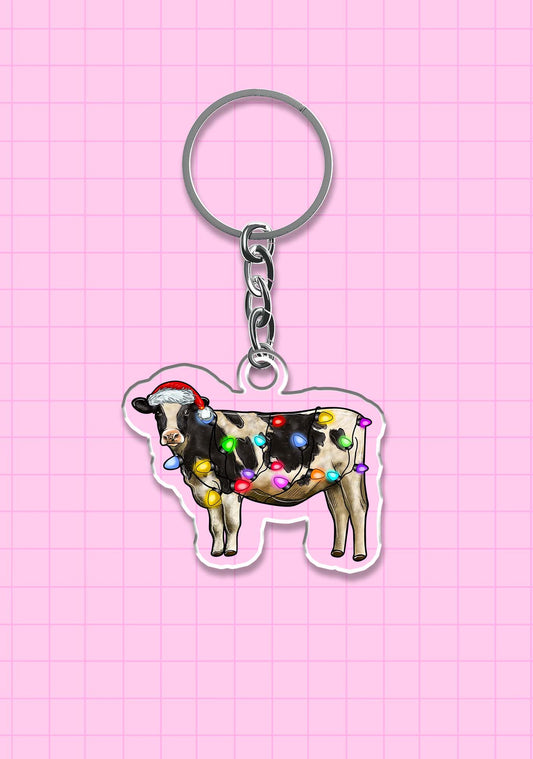 Christmas Cow 1Pc Y2K Keychain Cherrykitten