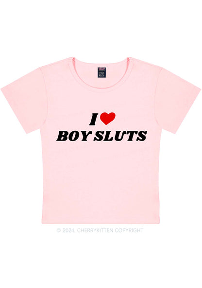 I Love Boy Slxt Y2K Baby Tee Cherrykitten