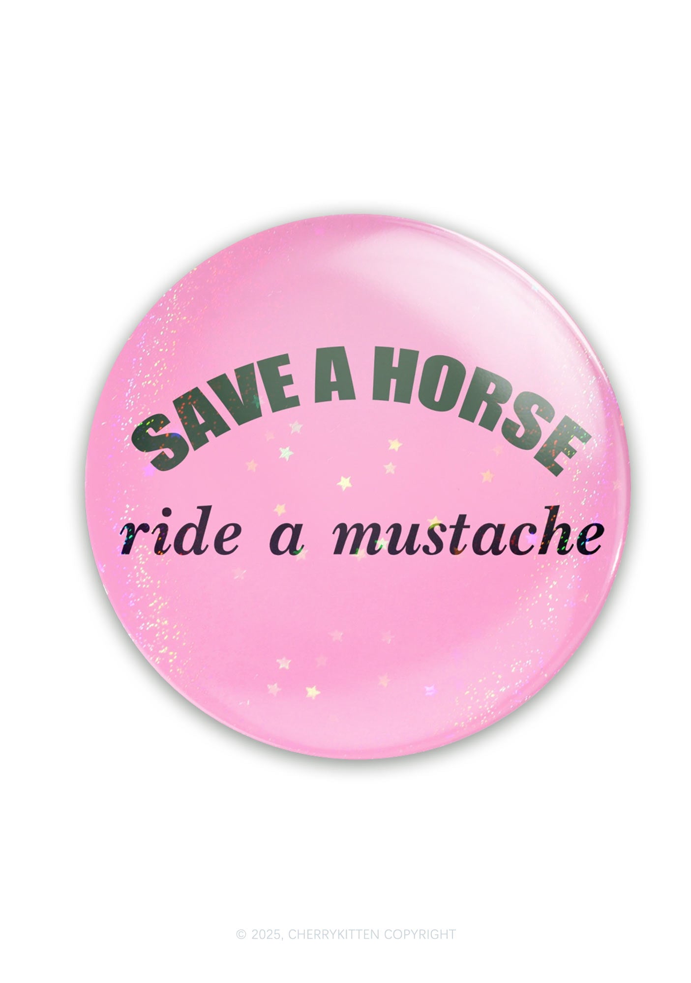 Ride A Mustache 1Pc Y2K Pin Cherrykitten