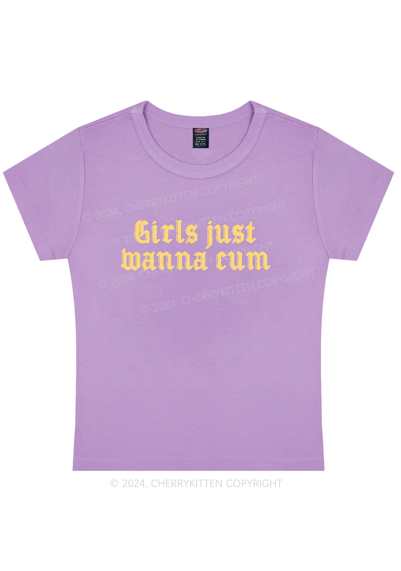 Girls Just Wanna Come Y2K Baby Tee Cherrykitten