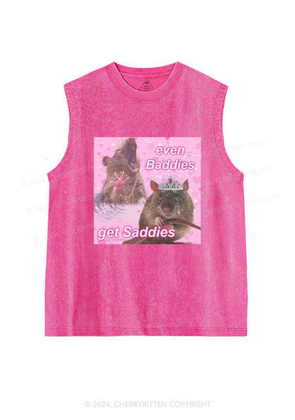 Rat Princess Get Saddies Y2K Washed Tank Cherrykitten