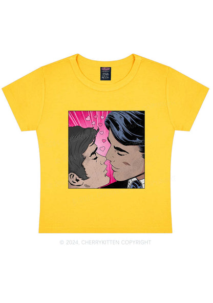 Boy Kiss Y2K Valentine's Day Baby Tee Cherrykitten