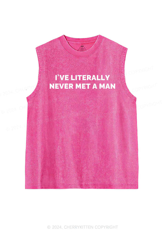 Never Met A Man Y2K Washed Tank Cherrykitten