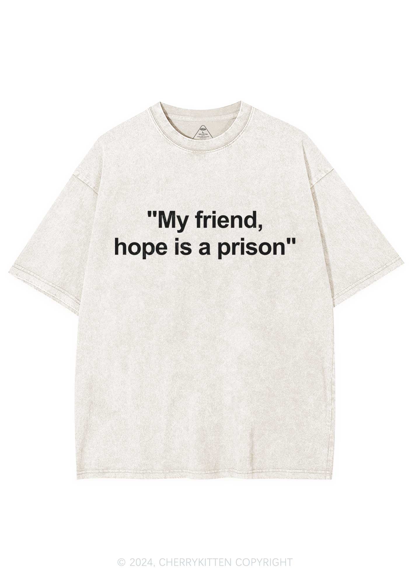 Hope Is A Prison Y2K Washed Tee Cherrykitten