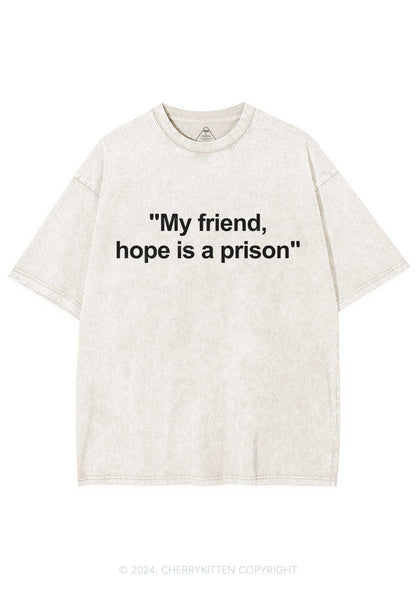 Hope Is A Prison Y2K Washed Tee Cherrykitten