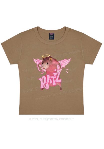 Cupid Rat Y2K Valentine's Day Baby Tee Cherrykitten