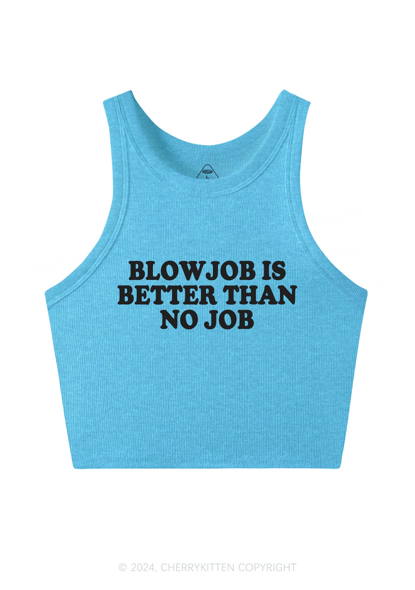 Blxwjob Is Better Y2K Crop Tank Top Cherrykitten