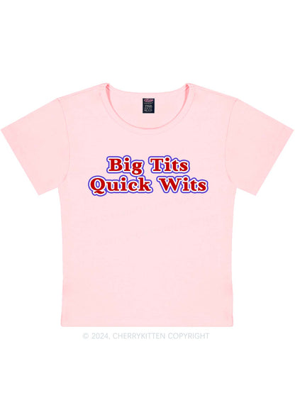 Quick Wits Y2K Baby Tee Cherrykitten