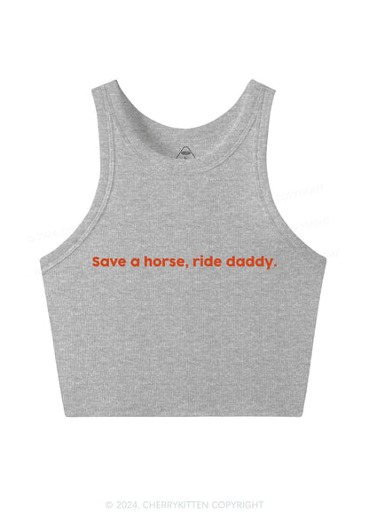 Ride Daddy Y2K Crop Tank Top Cherrykitten