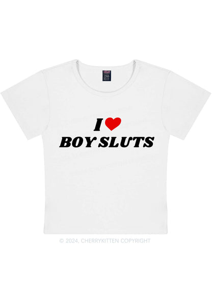 I Love Boy Slxt Y2K Baby Tee Cherrykitten